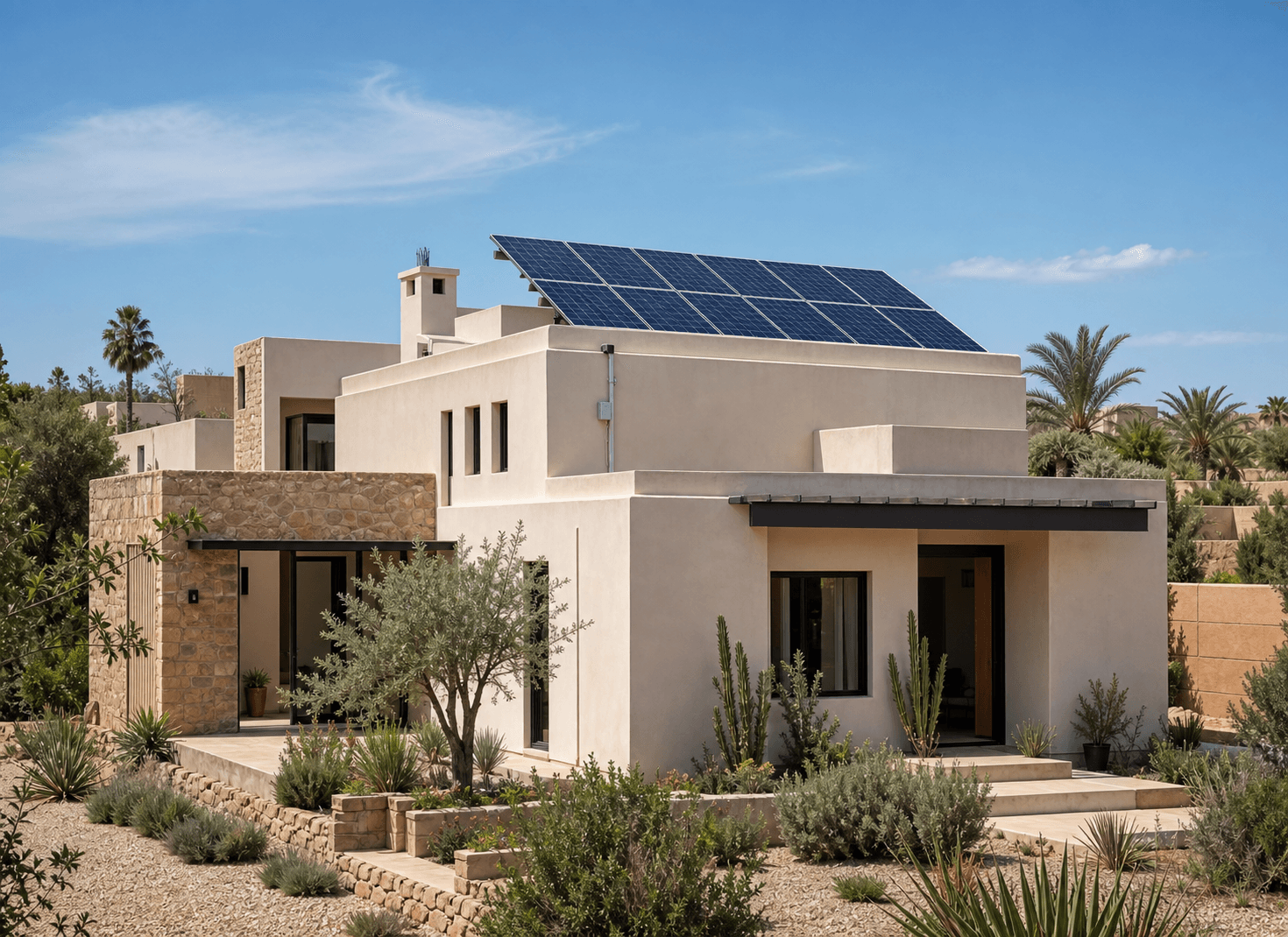 Équipe UNI MEGAWATT sur une installation solaire